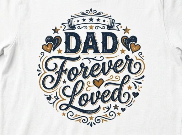 Celebrate Dad: The Art of Father’s Day Typography T-Shirt Design