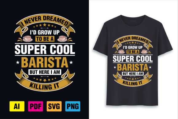 Coffee T-Shirt Design: Barista Pride & Creative Assets