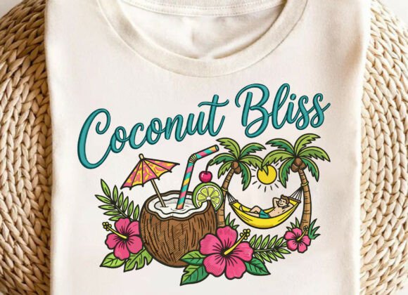 Elevate Projects with the Coconut Bliss Embroidery SVG