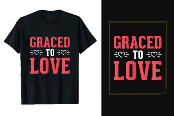 Graced to Love Men's T-shirt Design: A Premium Creative Asset