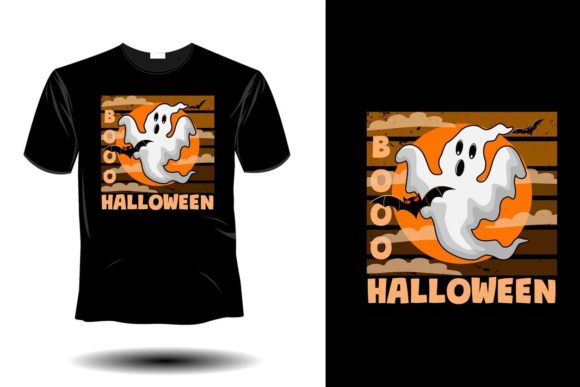 Halloween Mockup Retro Vintage Design