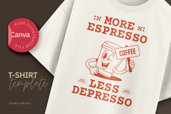 Retro Coffee T-Shirt 70s POD Design: Vintage Charm Meets Modern Customization